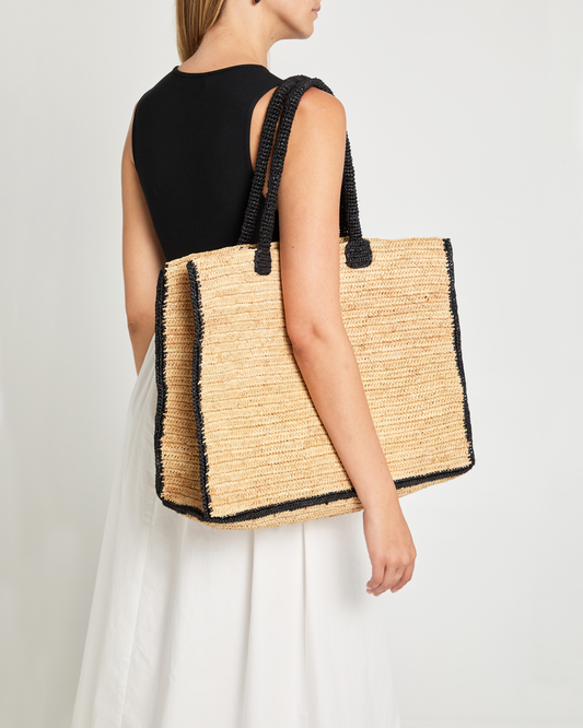 Amalfi Handmade Raffia Tote