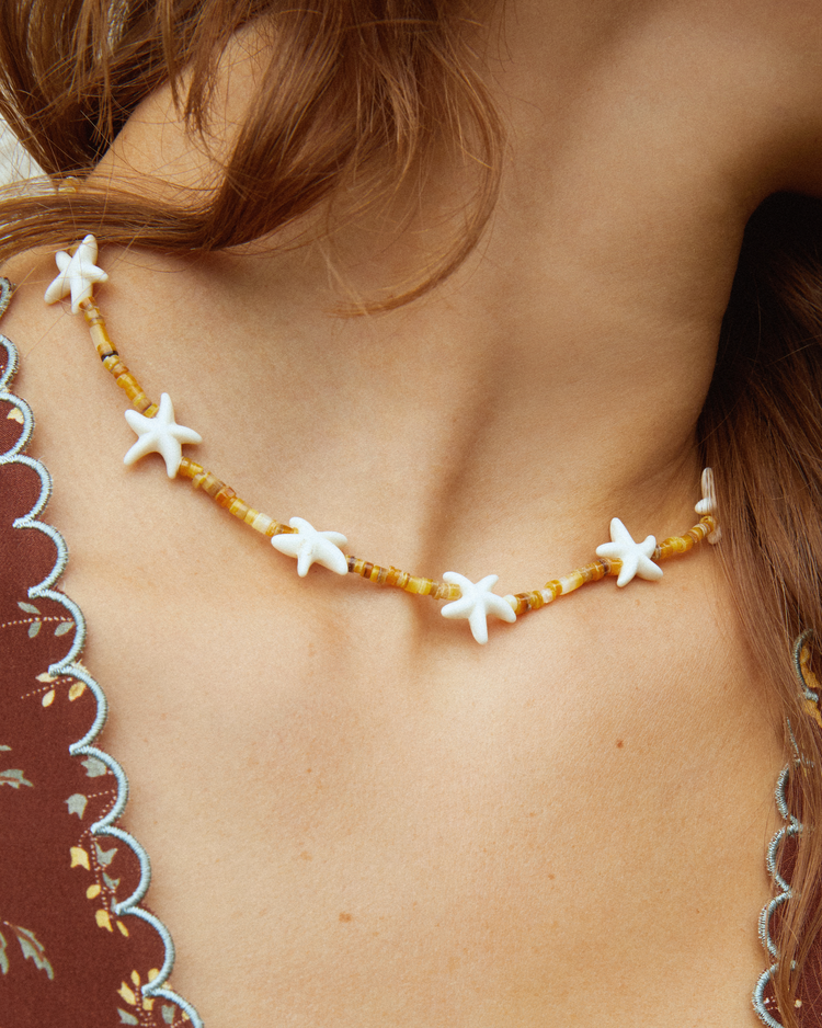 Beaded Starfish Necklace