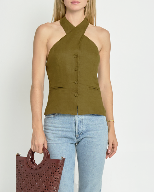 Yvonne Linen Top