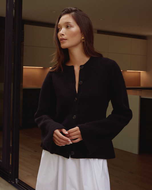 Averie Wool-Cashmere Cardigan