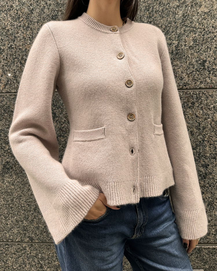 Averie Wool-Cashmere Cardigan