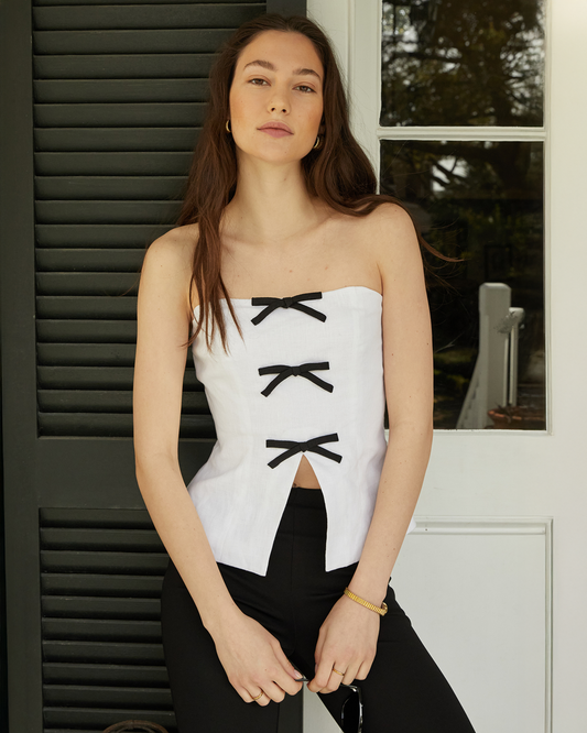 Chantilly Linen Top